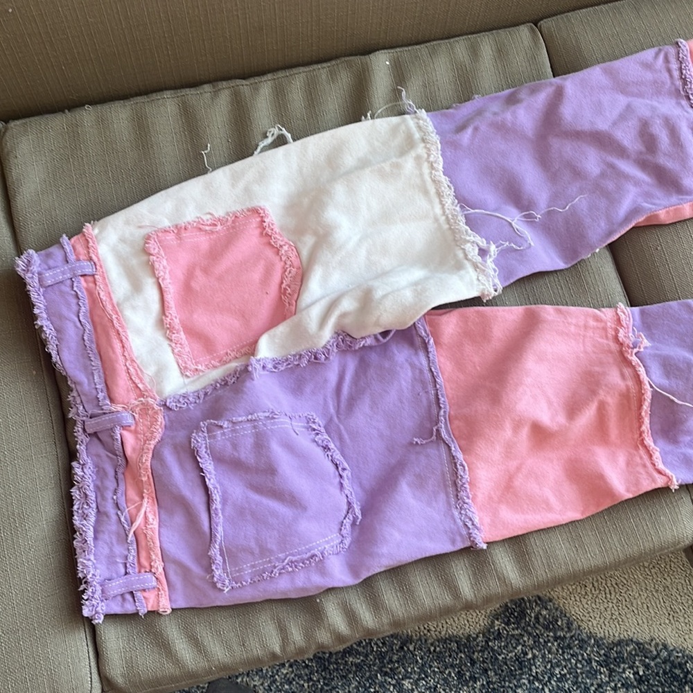 Patchwork Pants Y2k - image 3